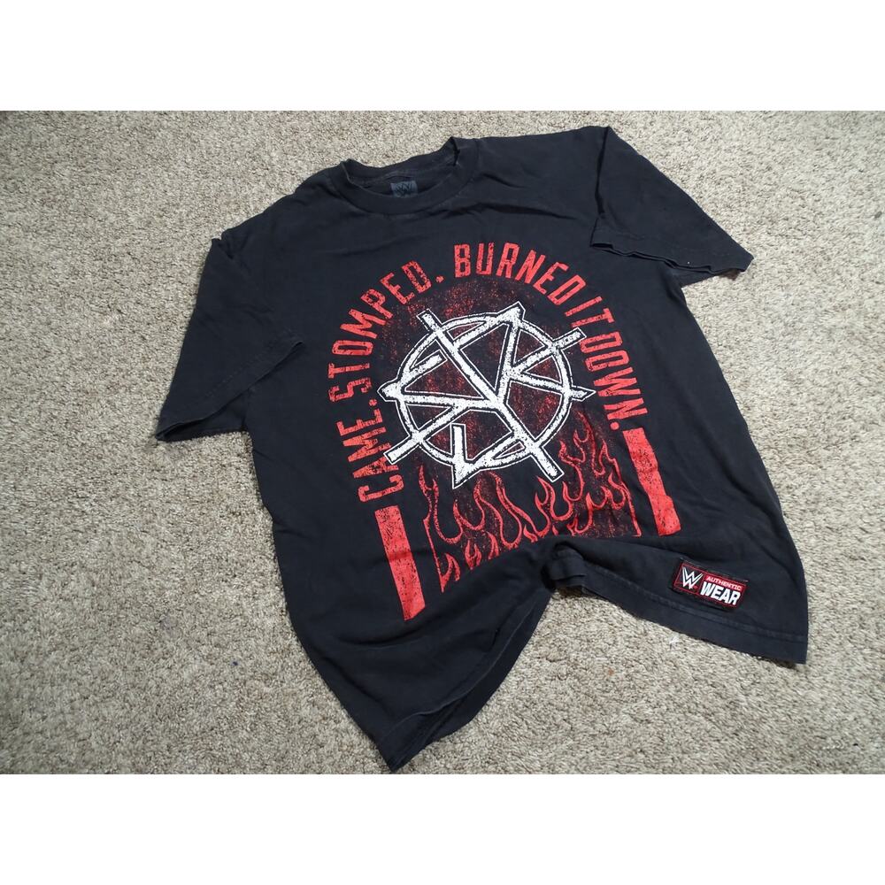 WWE Seth Rollins Came. Stomped. Burned It Down T-Shirt Mens Size Medium